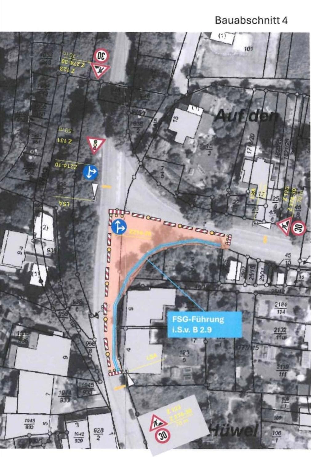 Plan de señalización y gestión del tráfico para un tramo de obra civil